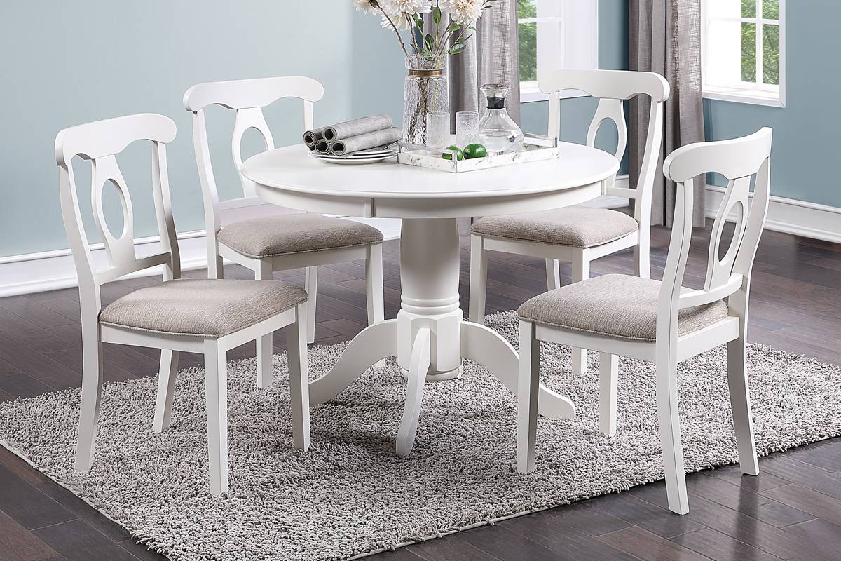 5-PC DINING SET WHITE