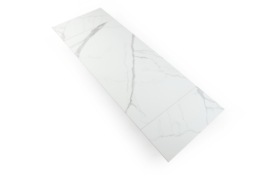 9087 Table White with 1218 swivel white chair