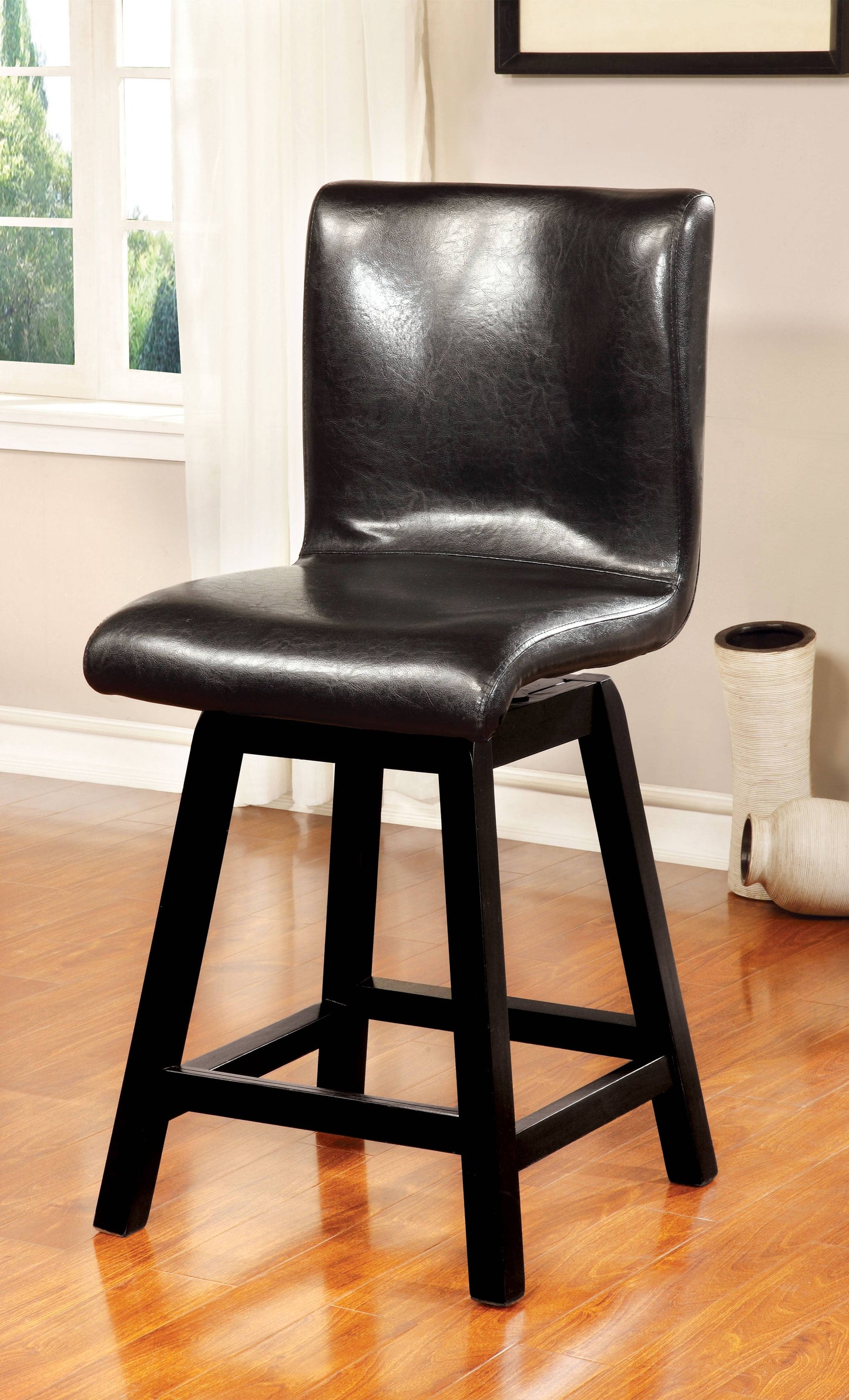 Callaway Contemporary Swivels Counter Height Chairs (Set of 2)