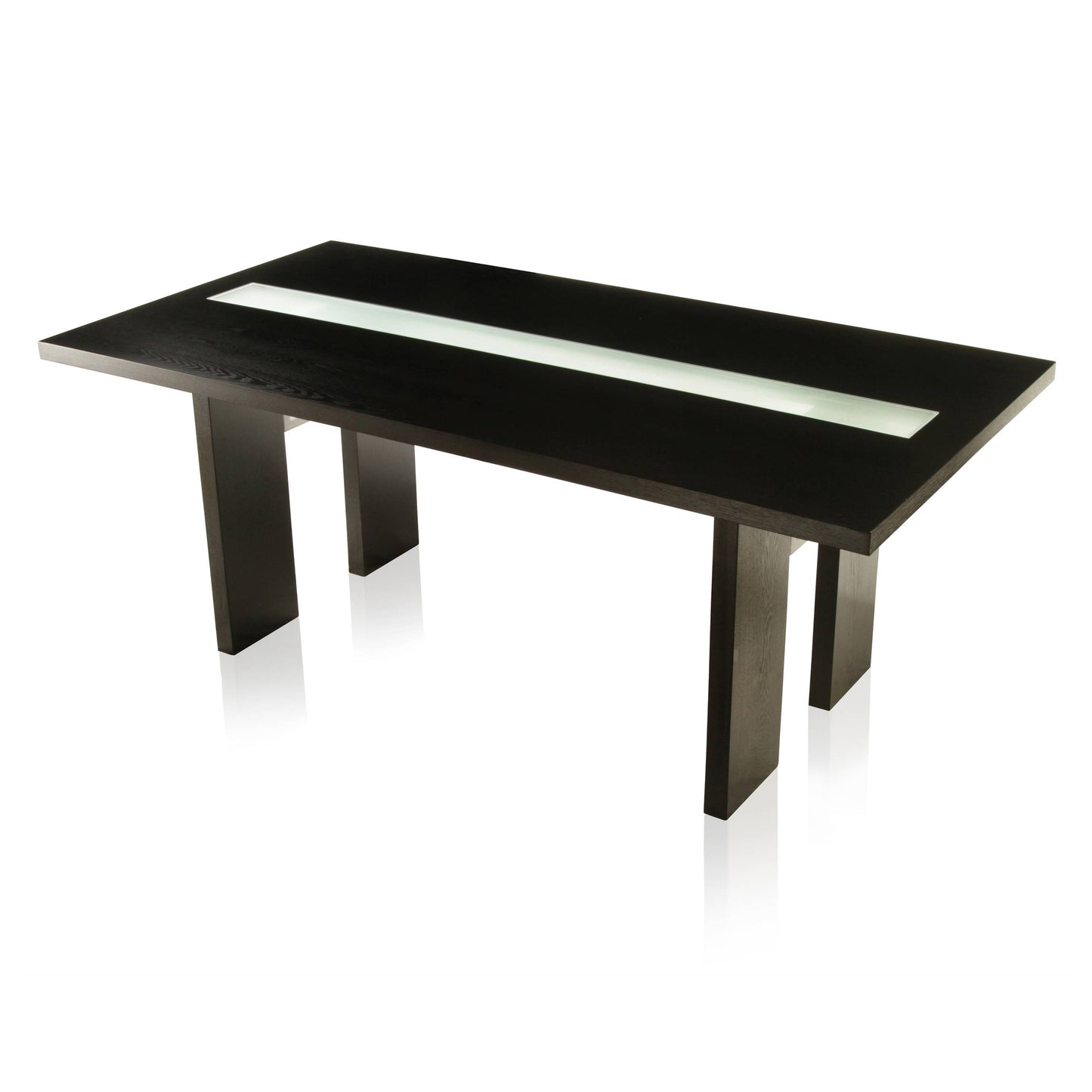 Bearington Contemporary LED Dining Table in Black