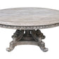 Mystique Gray Mahogany Anglia 72''Rd Dining Table