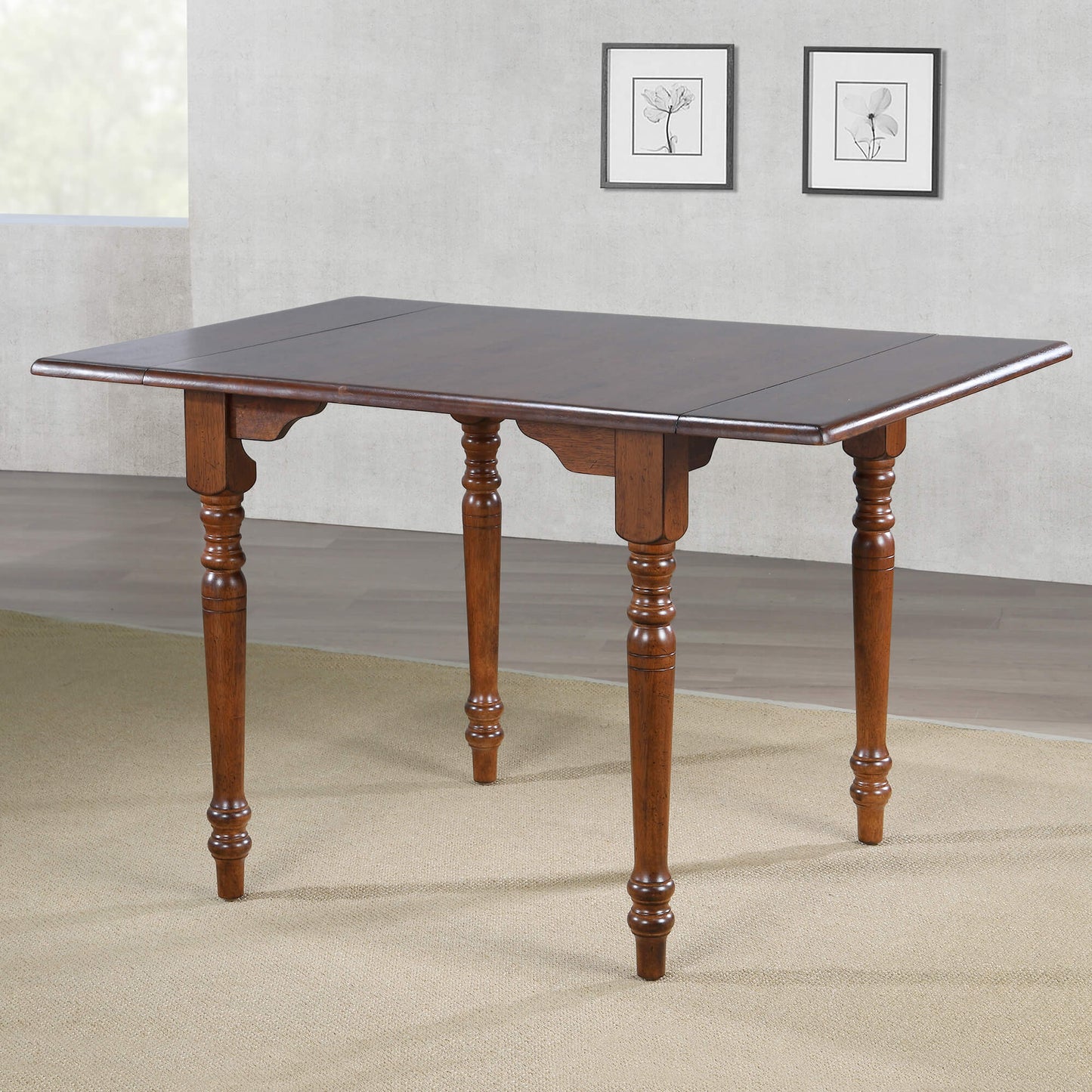 Andrews Drop Leaf Dining Table – Chestnut