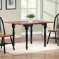 Drop Leaf Dining Table – Antique Black with Cherry Finish