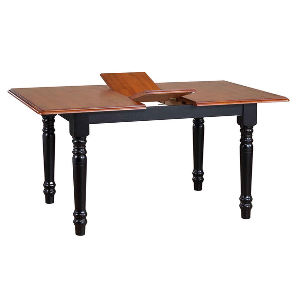 Black Cherry 60″ Butterfly Leaf Dining Table