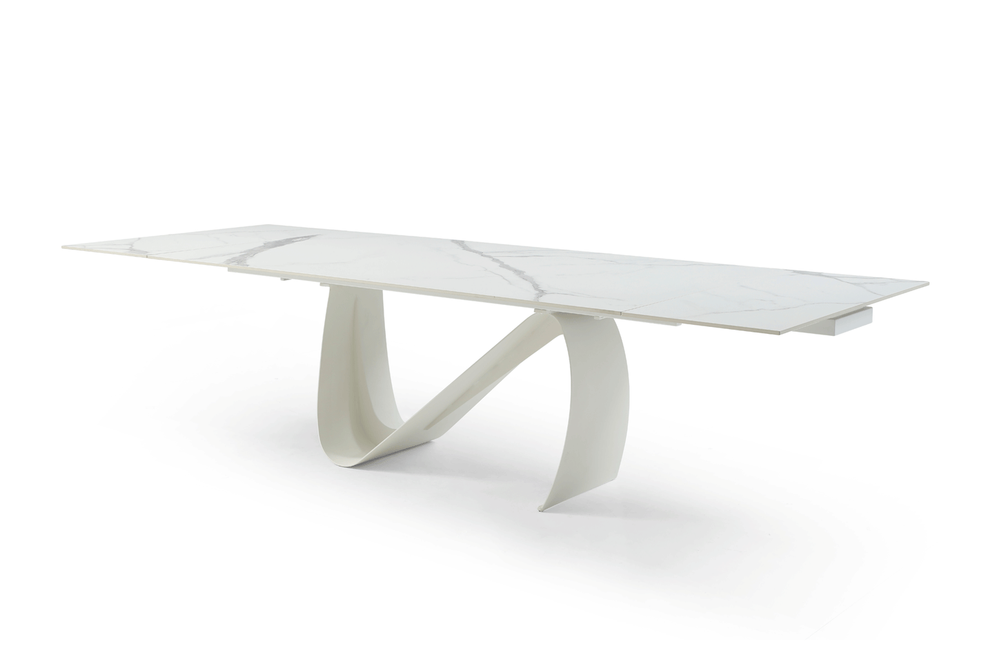 9087 Table White with 1218 swivel white chair