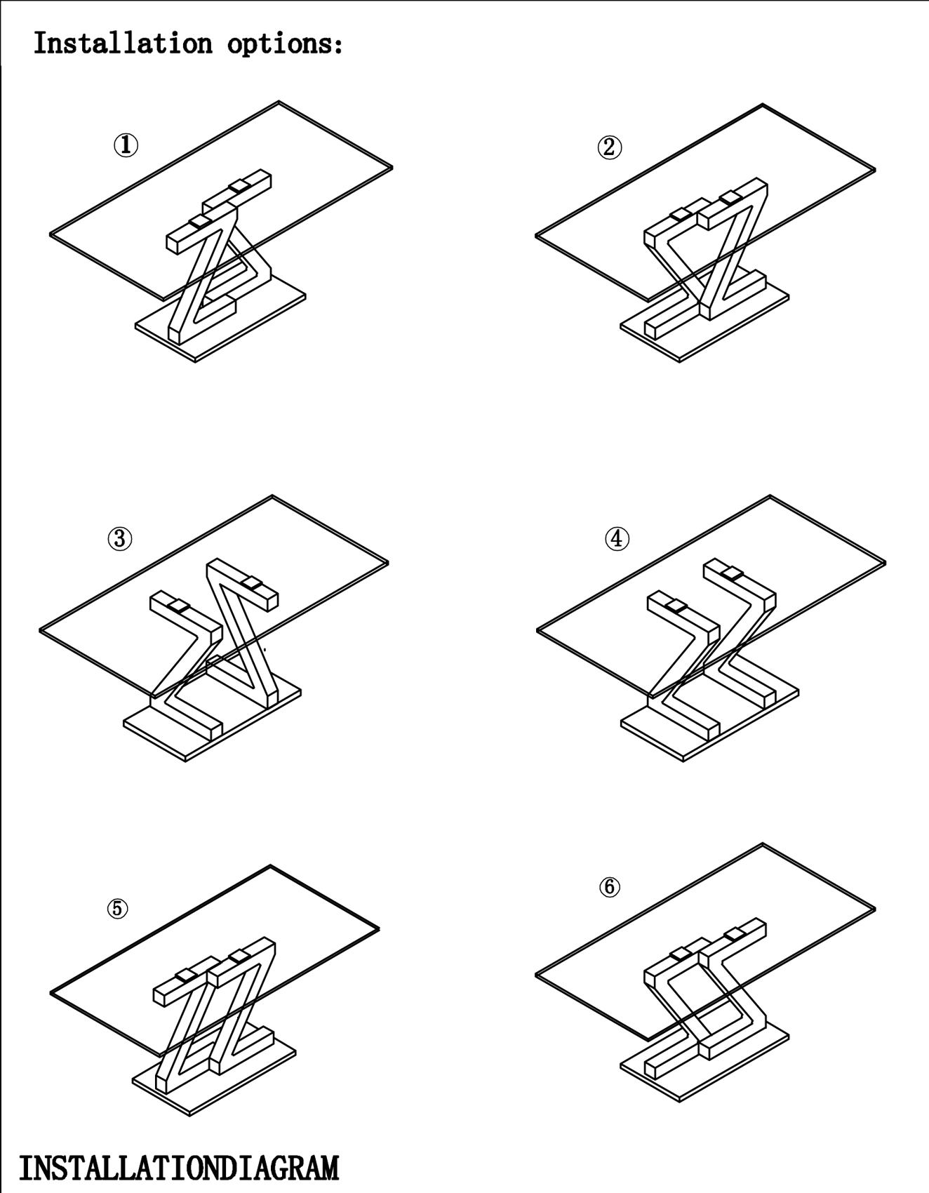 Zig Zag Dining Table