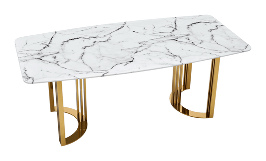 131 Gold Marble Dining