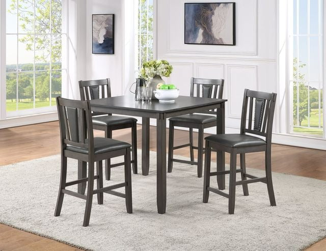 Item F2543- Counter Height 5-Piece Dining Table