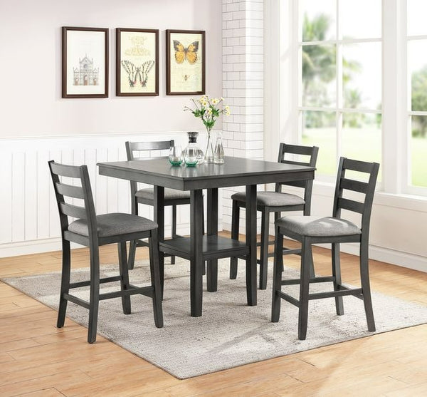 Item F2552- Counter Height 5-Piece Dining Table