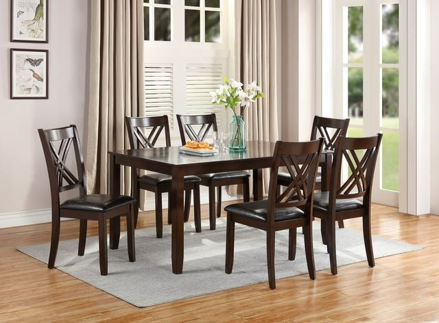 Item F2554- 7-Piece Dining Set