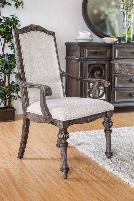 Sorensen Rustic Fabric Upholstered Dining Chairs (Set of 2)