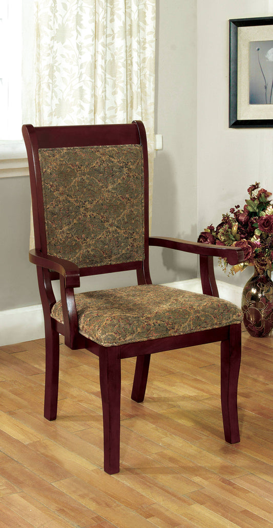 Nick Traditional Padded Arm Chairs (Set of 2)