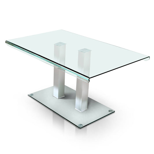 Cuerva Contemporary Glass Top Dining Table