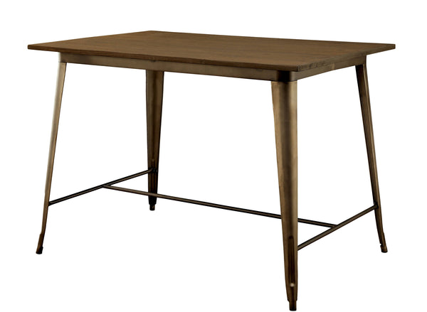 Lana Industrial Metal Frame Counter Height Table