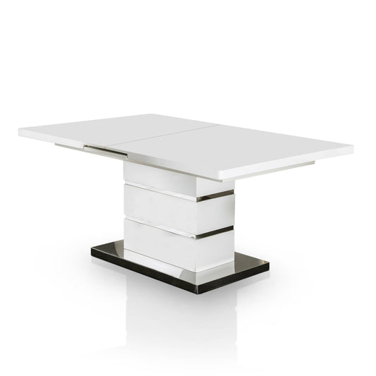 Marge Contemporary Dining Table with 14" Leaf