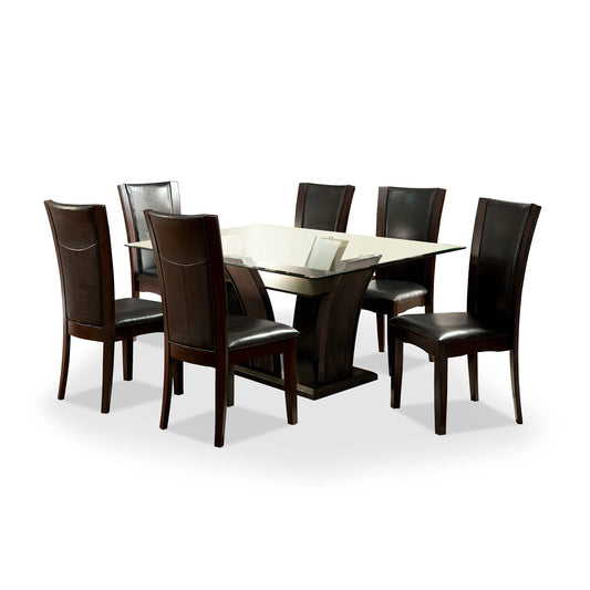 Aloise Contemporary Storage Rectangle Dining Table