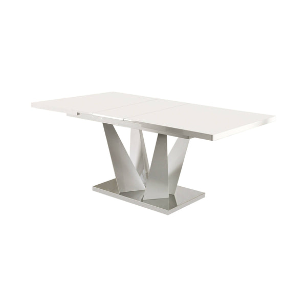 Soholi Contemporary Dining Table with 14 Leaf