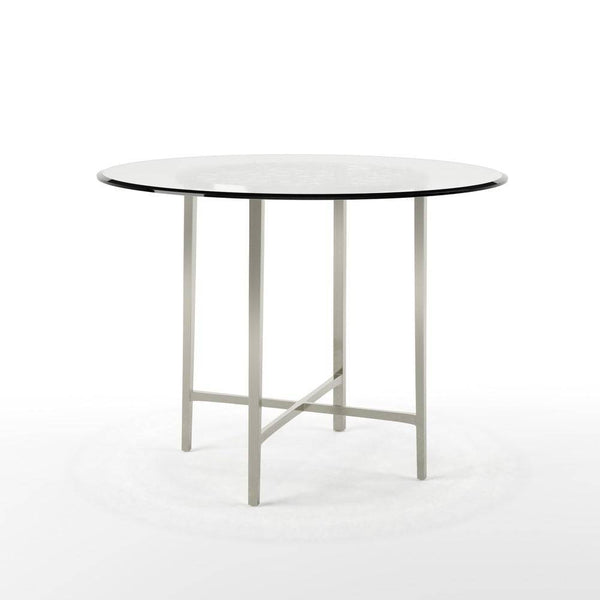 Villio Contemporary Glass Top Counter Height Table