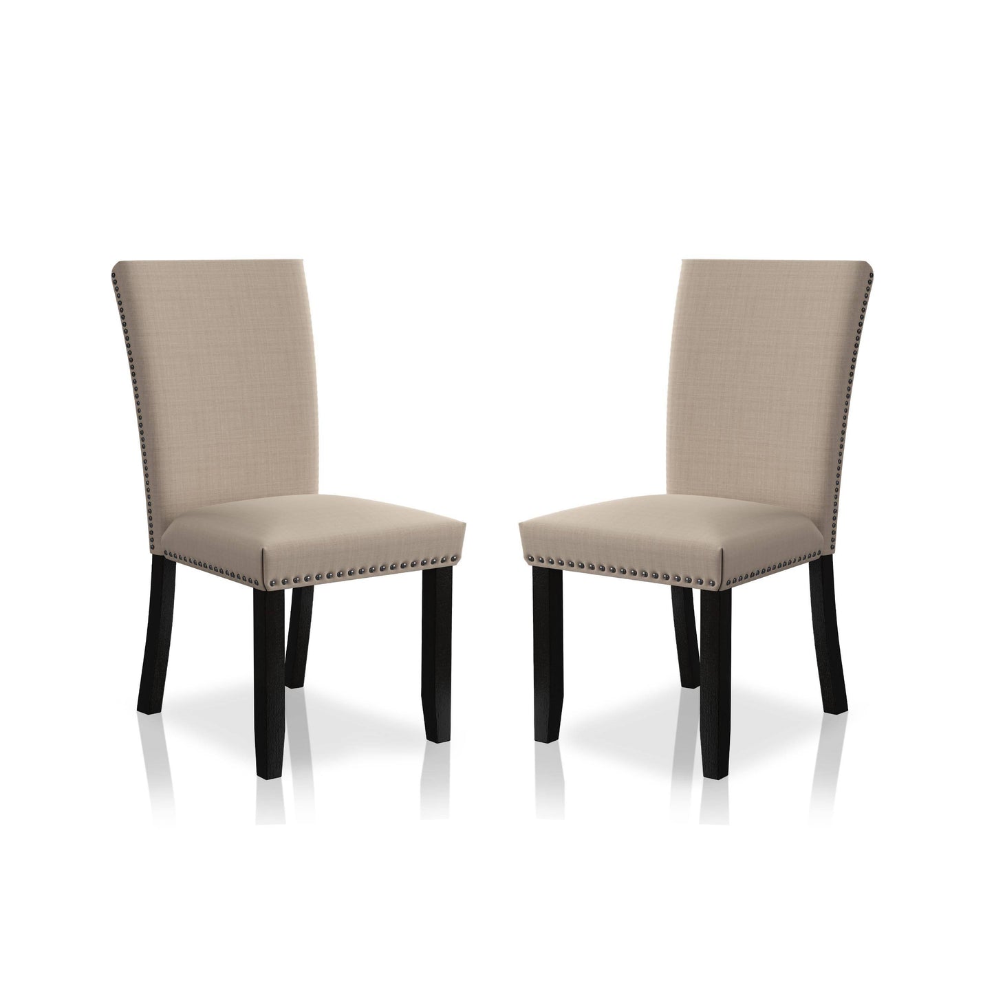 Southwind Upholstered Side Chairs in Beige (Set of 2)