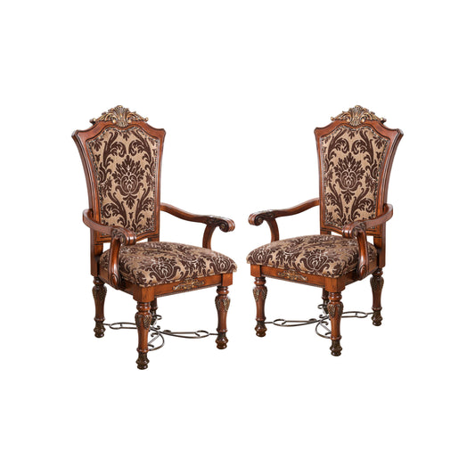 Kalena Traditional Wood Side Chairs (Set of 2)
