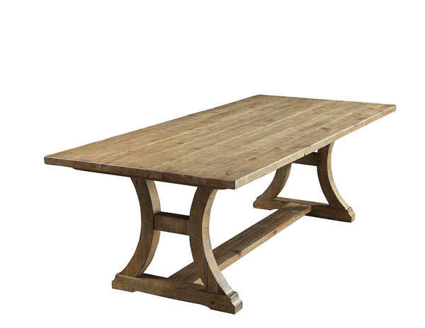 Jamsen Rustic 77-inch Trestle Dining Table