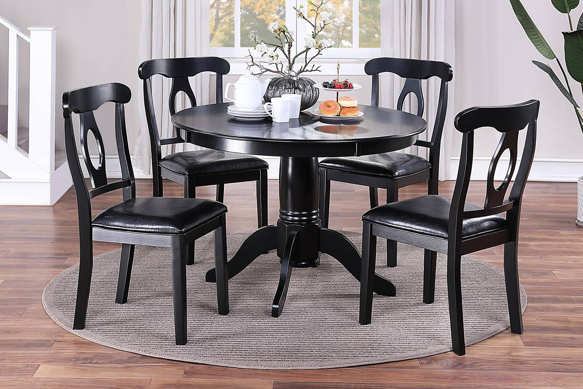 5-PC DINING SET BLACK