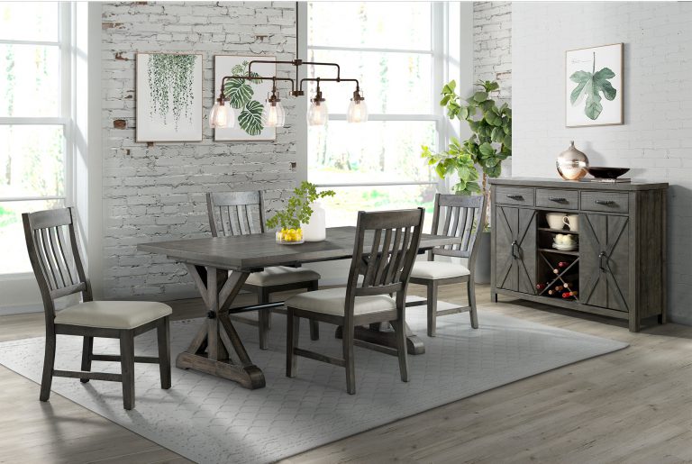 Trestle 96″ Extension Dining Table